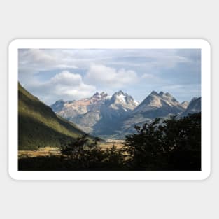 The mountains of Tierra del Fuego, Argentina Sticker